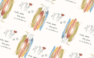 多彩线条图案装饰素材