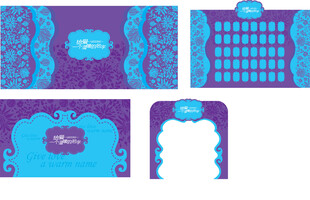 蓝色主题活动场景设计图