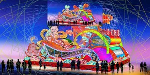 彩车花车效果图