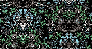 抽象几何花卉图案背景