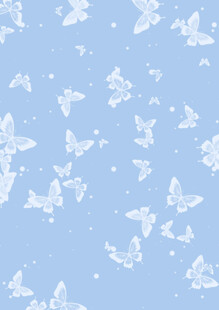 浅蓝色底白色蝴蝶图案背景