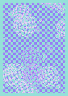 梦幻渐变格子图案背景