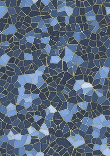 蓝色马赛克纹理图案背景