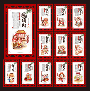 过年习俗展板