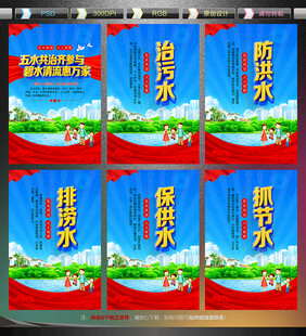 五水共治宣传展板