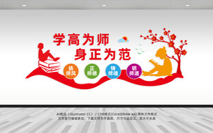 学高身正教师文化墙