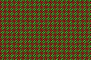 红绿交织几何图案纹理