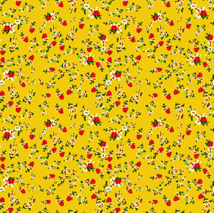 黄色碎花图案背景