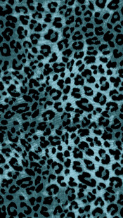 蓝绿色豹纹图案纹理