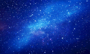 梦幻蓝色星空背景图