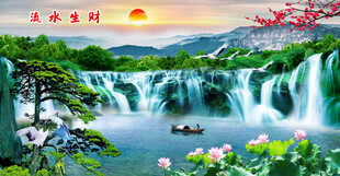 迎客松旭日东升