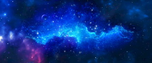 蓝色宇宙星空背景图
