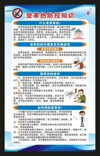 预防登革热知识海报