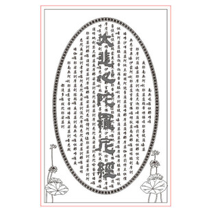 大悲心陀罗尼经矢量图