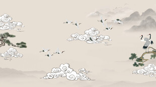 仙鹤图