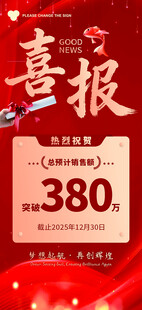 喜庆喜报促销活动海报