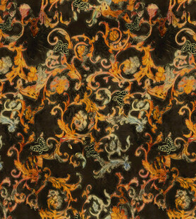 复古华丽花纹织物图案