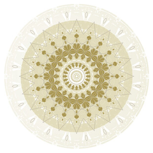 圆形传统花纹图案