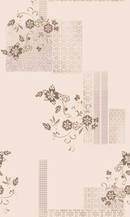 复古花卉几何图案背景