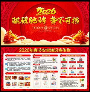 春节安全知识宣传栏