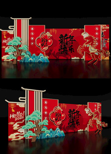 马年美陈雕塑2026场景布置