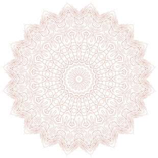 圆形线条装饰花纹