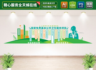 国家基本公共卫生服务文化墙