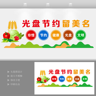 爱惜粮食文化墙