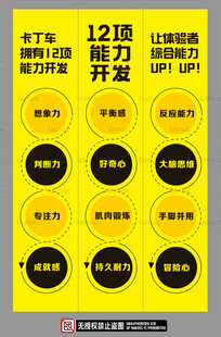 12项能力开发课程海报