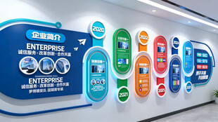 企业发展历程文化墙