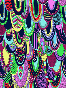 多彩抽象几何图案纹理