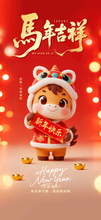 萌虎贺岁迎新春