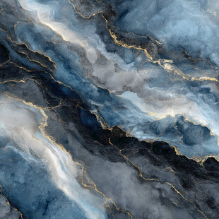 蓝色纹理大理石