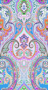 绚丽多彩民族风花纹图案