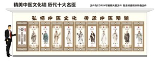 中医文化墙 十大名医