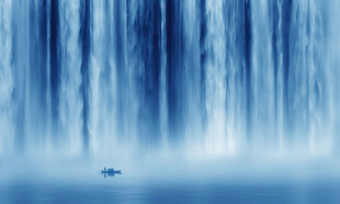 源远流长瀑布山水幕墙