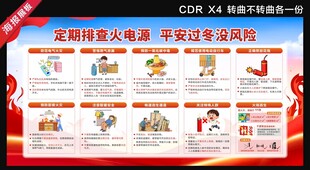 消防防火安全展板