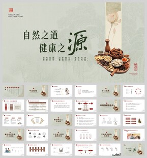 中医药养生宣传ppt模板