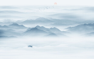 水墨山水风景画