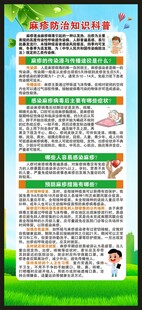 预防麻疹知识展架