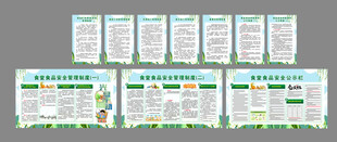 中学食堂制度牌