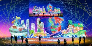 传统花灯彩灯效果图