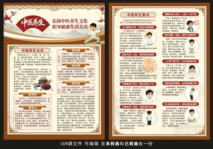 中医养生宣传单
