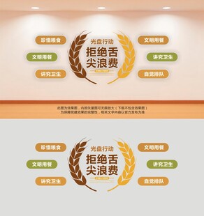 学校食堂文化墙