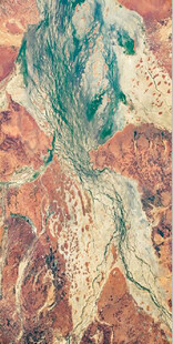 彩色岩石纹理大理石