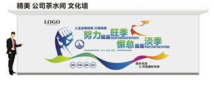公司茶水间文化墙