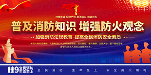 普及消防知识展板