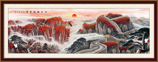 万里长城山水画