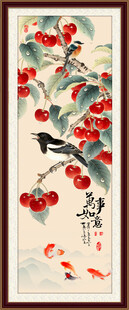 喜上眉梢工笔花鸟画