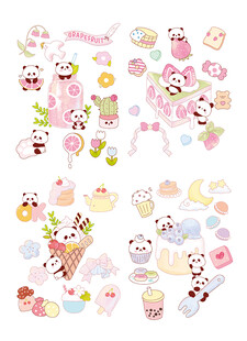 可爱卡通贴纸大集合